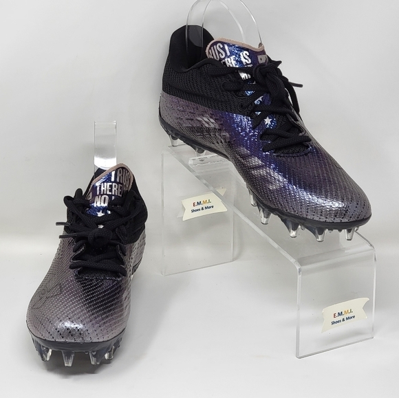 Under Armour Blur Smoke MC Lacrosse Cleats Iridescent 3025123-002 Women Sz 8 New - Picture 3 of 10